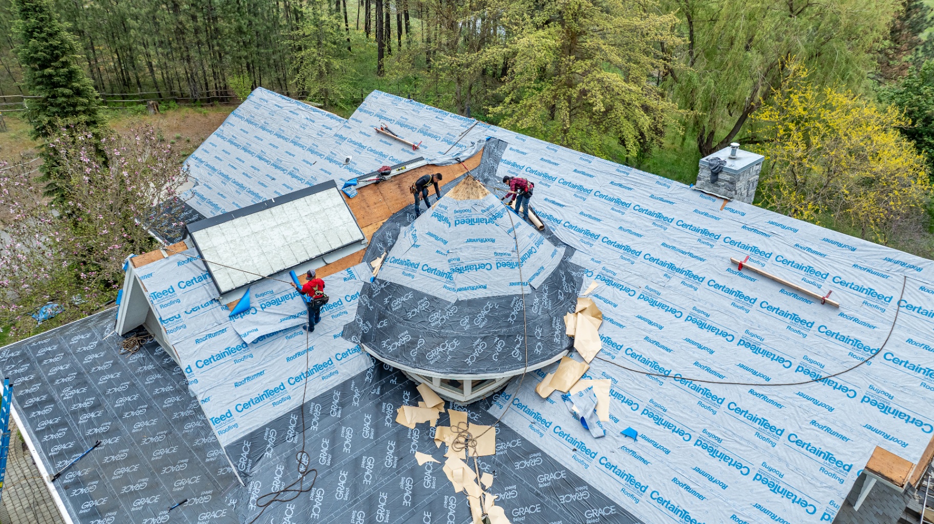 Roofing Project business photography by Vivid Digital