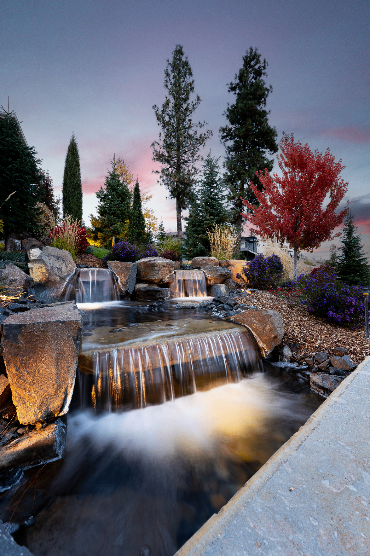 Water Feature business photography by Vivid Digital