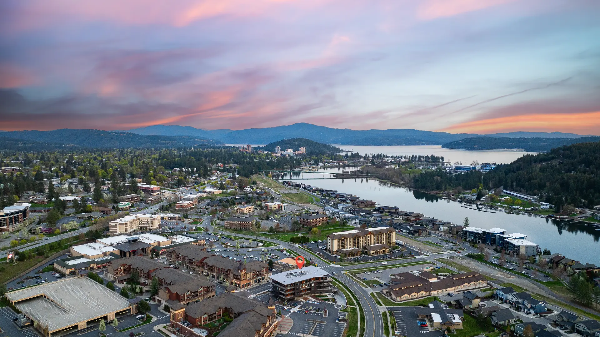 Spokane aerial drone photography by Vivid Digital